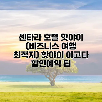 센타라 호텔 핫야이 (비즈니스 여행 최적지) 핫야이 아고다 할인예약 팁