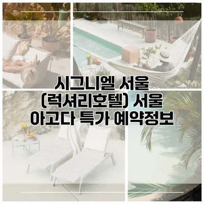 시그니엘 서울 (럭셔리호텔) 서울 아고다 특가 예약정보