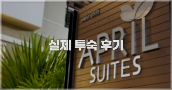 💬 실제 투숙 후기