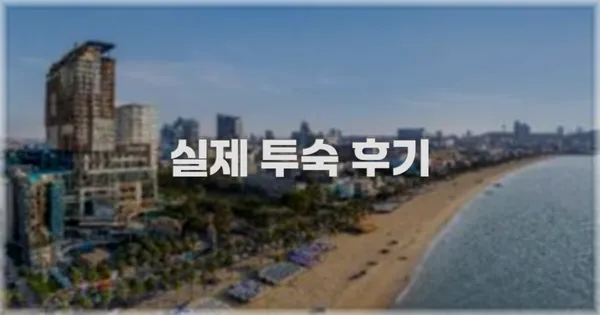 💬 실제 투숙 후기