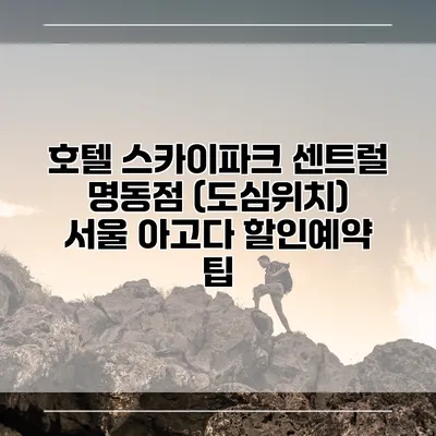 호텔 스카이파크 센트럴 명동점 (도심위치) 서울 아고다 할인예약 팁