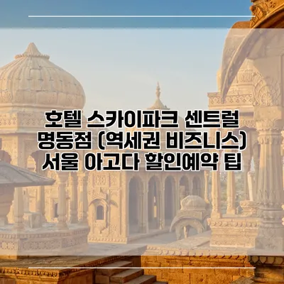 호텔 스카이파크 센트럴 명동점 (역세권 비즈니스) 서울 아고다 할인예약 팁